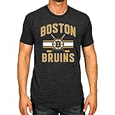 Wright & Ditson NHL Adult Faceoff Tag-Less T-Shirt, Jersey Stripe, Unisex Hockey Tee, Comfortable Soft Cotton