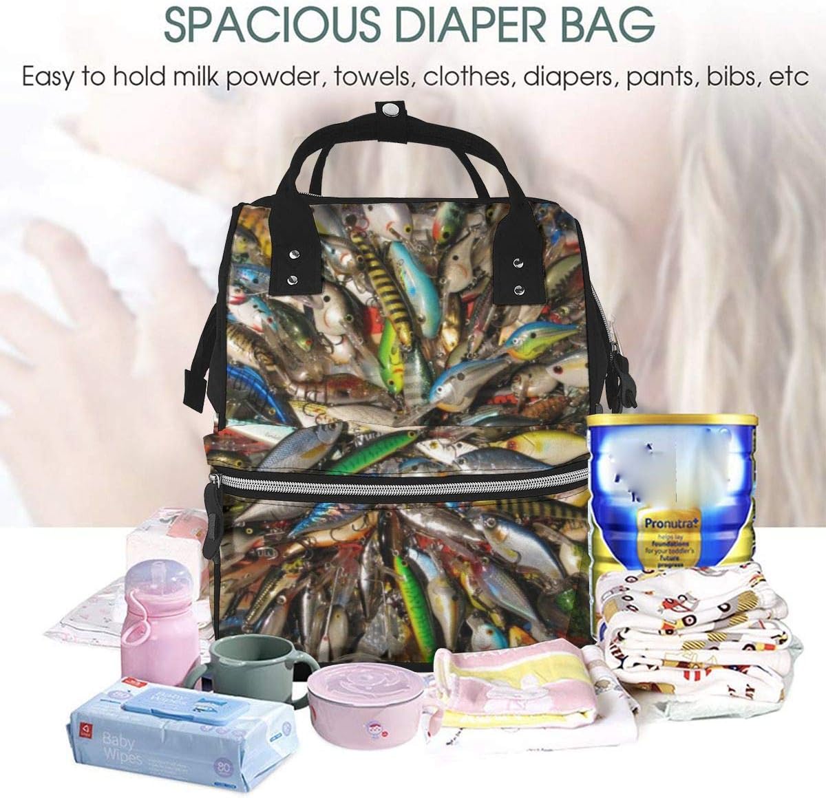 fishing diaper bag