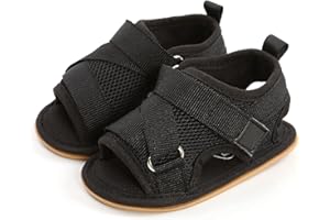 AKINGIO Infant Baby Girls Boys Summer Sandals Premium Unisex Non Slip Rubber Soft Sole Breathable Toddler First Walker Outdoor Beach Shoes