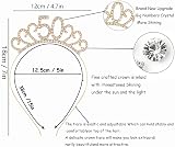 MIOSJI 50th Birthday Sash and Crystal Tiara Crown for Women Party Decorations view 2