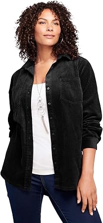 women's plus size denim big shirt