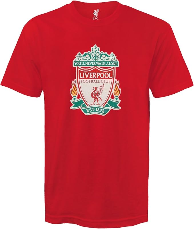 Liverpool Fc Herren T Shirt Mit Vereinswappen Offizielles Merchandise Geschenk Fur Fussballfans Rot S Amazon De Bekleidung
