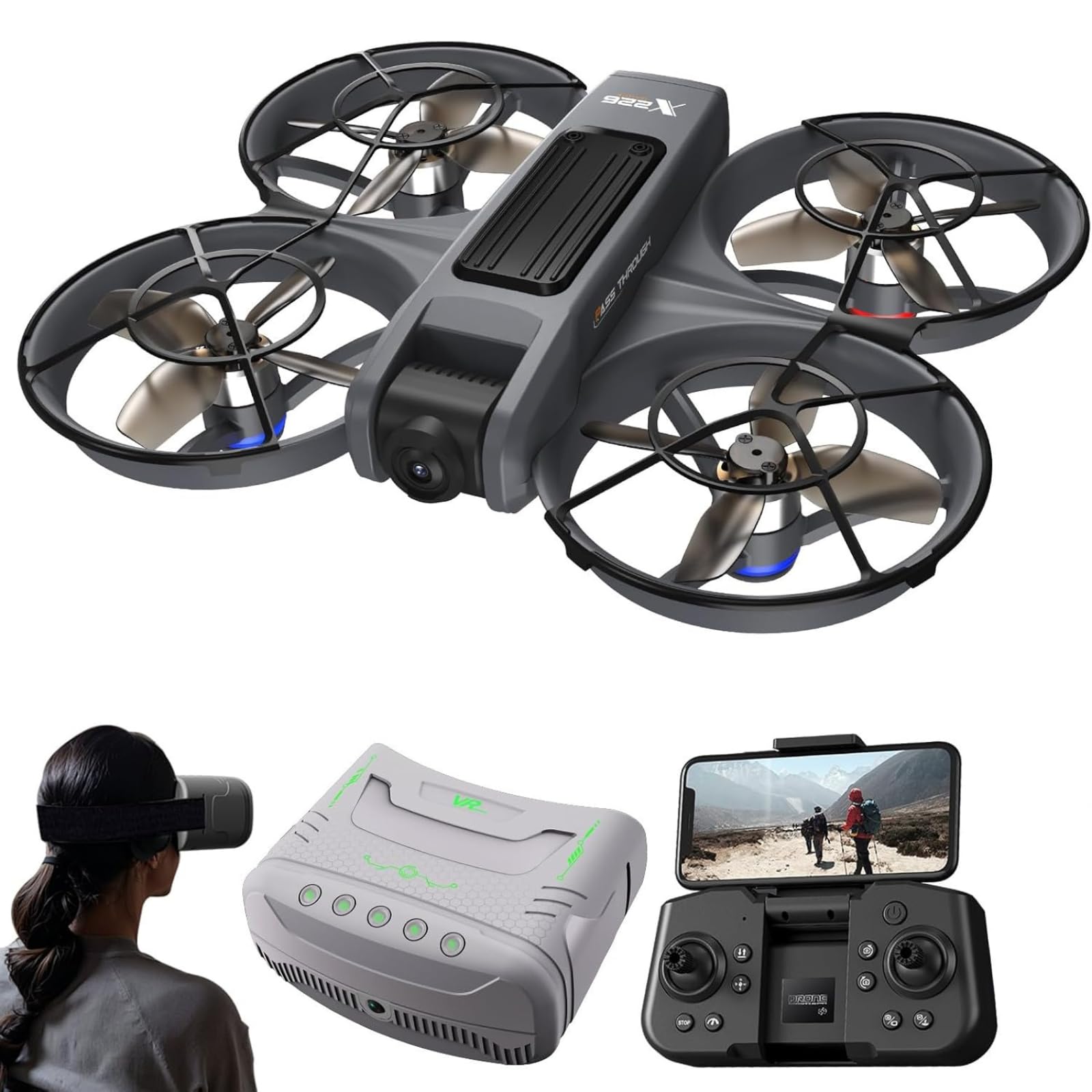 FPV Drone with Camera and VR Glasses, Brushless