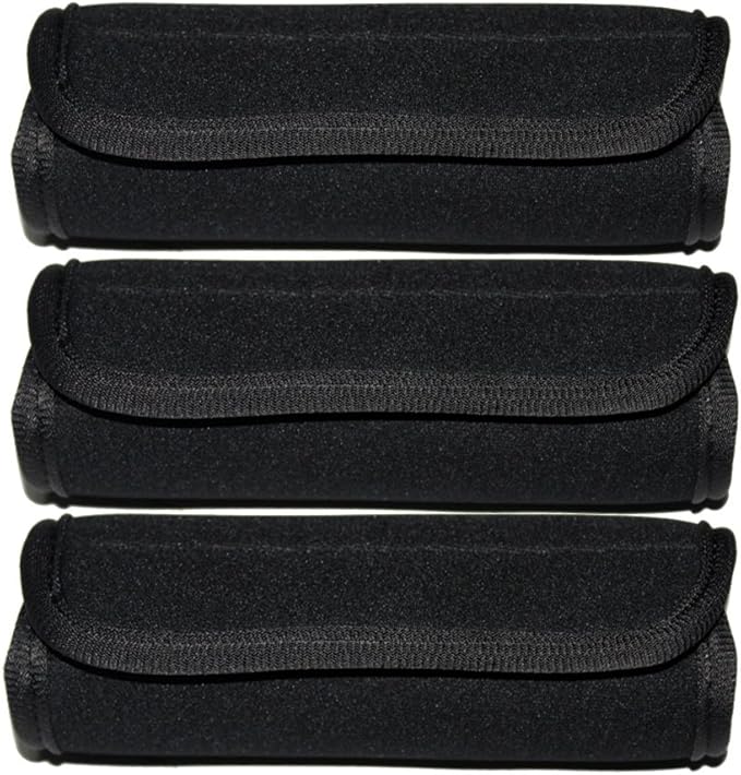 3 PCS Comfort Neoprene Luggage Wrap Handle Grips Bright