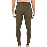 MERIGREENY 100% Merino Wool Mens Base Layer Bottom, Temperature-Regulating Thermal Underwear Pants