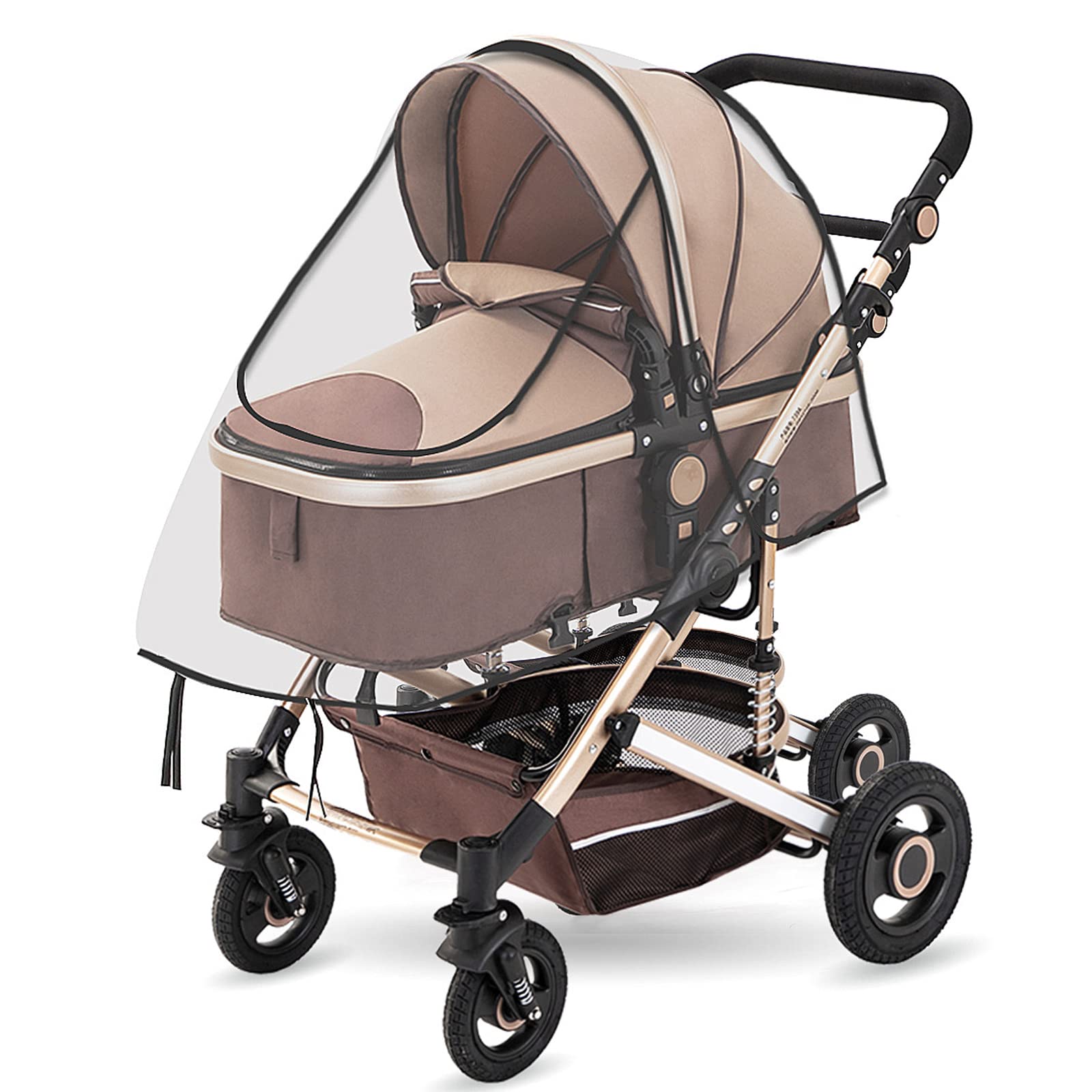 Universal Pushchair ​ Rain Cover, Universal Comfort Rain Cover, Universal Rain Cover, for Buggies and Sports Prams, Good Air Circulation, Free from Harmful Substances