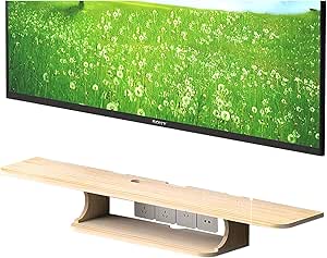 Mueble de TV, Mesa Flotante Para TV , Rejilla para decodificador 60/80