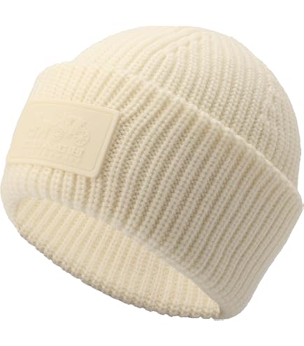 NWOT Coach White Silver Metallic Thread Signature C Logo Beanie Cuffed Hat BN COACH Signature Logo Wool Knit Beanie Unisex Hat CK708  main image 4