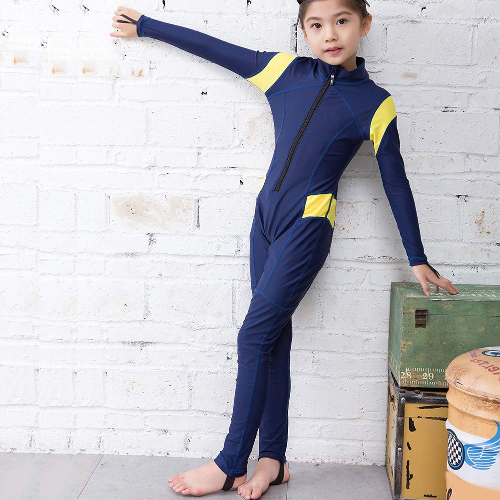 最も優遇 キッズ ウェットスーツ 厚手 長袖 ワンピース スイミング ウェットスーツ フロントジッパー ダイビング スーツ スイムウェア フルボディスポーツスキン ダイビング シュノーケリング サーフィン カヌー サイズ2 4 6 8 10 12 B07k3352qn 12 高質で安価