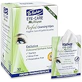 Dr. Fischer Eyelid Wipes - Purified, Non-Irritating, Pre-moistened Eye Wipes for Cleansing Sensitive Skin. Hypoallergenic Make-up Remover (30)