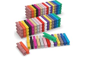 JABINCO (Pack of 128) Mini Wooden Colored clothespins,16 coloers Each 8pcs, Colored