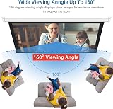 INMOZATA 100" Pull Down Projector Screen 4:3 HD for Home & School view 2