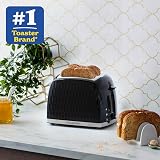 Russell Hobbs Honeycomb 2 Slice Toaster Black 850W Extra Wide Slots 6 Browning view 3