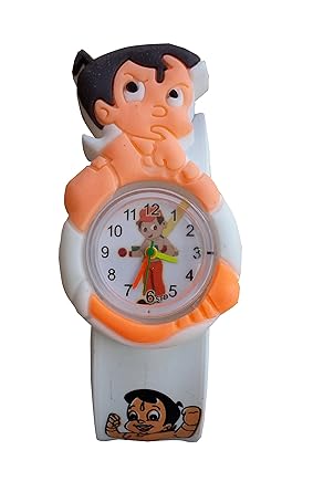 S S TRADERS - Cute White Analog Strap Watch for Kids-Good gift for Kids