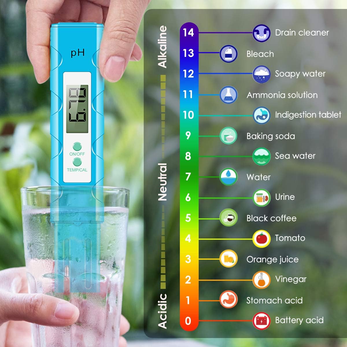 Digital PH Meter, PH Meter 0.01 High Accuracy Quality 014 Measurement