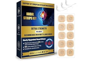 SKAYAH Magnetic Nose Strips for Breathing, Skin Safe Anti Snoring Devices, Nasal Strips for Snoring, Nasal Dilators to Boost Oxygen, Snoring Solution for Medium & Large Noses - D