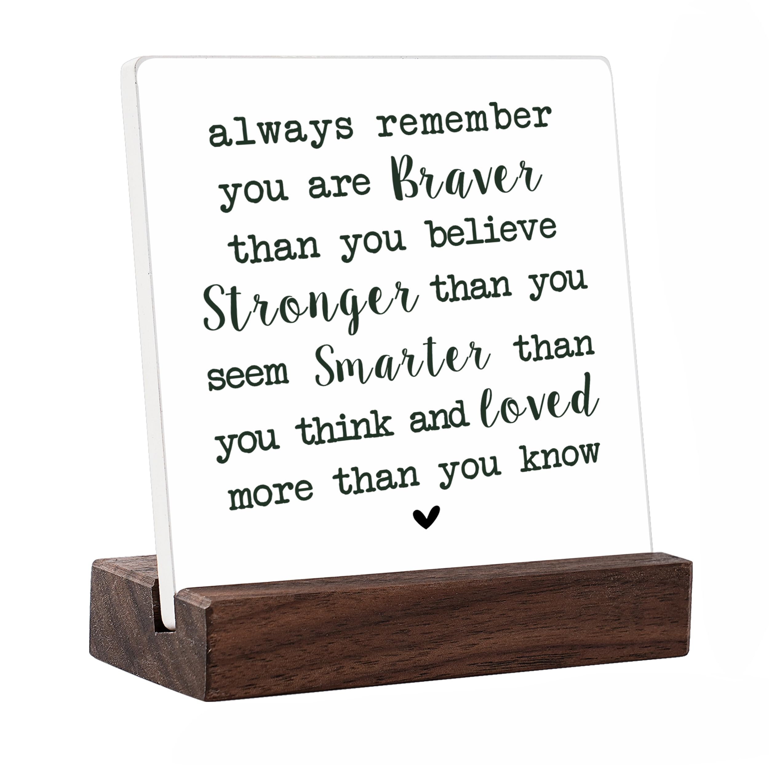 jupikafu May You Be Proud of The Work Difference Make Stand Wood Sign Plaque, Employee Thank you Appreciation Gift ,Retirement Gift For Coworker Women Men,Inspirational Quotes Office Desk Decor (A14)