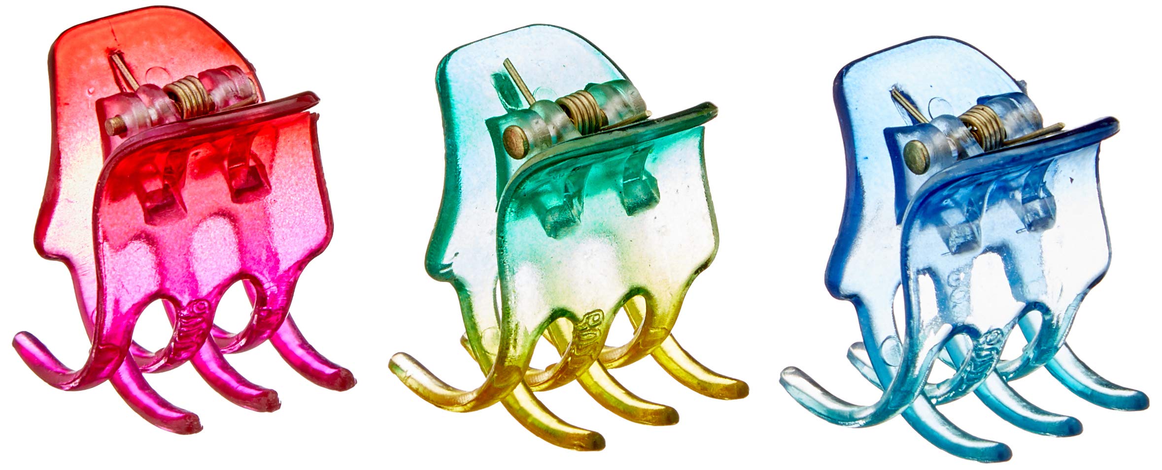 POSTQUAM 8432729050424 Hair Tweezers 3 PUAS Assorted Colours (6UDS)-EXTDHC010, Black