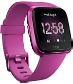Fitbit Versa 2 Smartwatch Fitness – Nuovo, Taglie S&L, Nero/Grigio/Oro Rosa, Batteria 6 Giorni