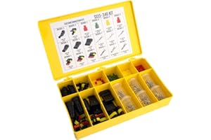 CUSTOMCONNECTORKITS AMP Superseal 1.5 Connector Kit SS15-340: Sealed Weatherproof Automotive Electrical Connectors 14-22 AWG with 1 pin, 2 pin, 3 pin, and 4 Pin OEM 100% Genuine Assortment in 340 Piece Project Kit