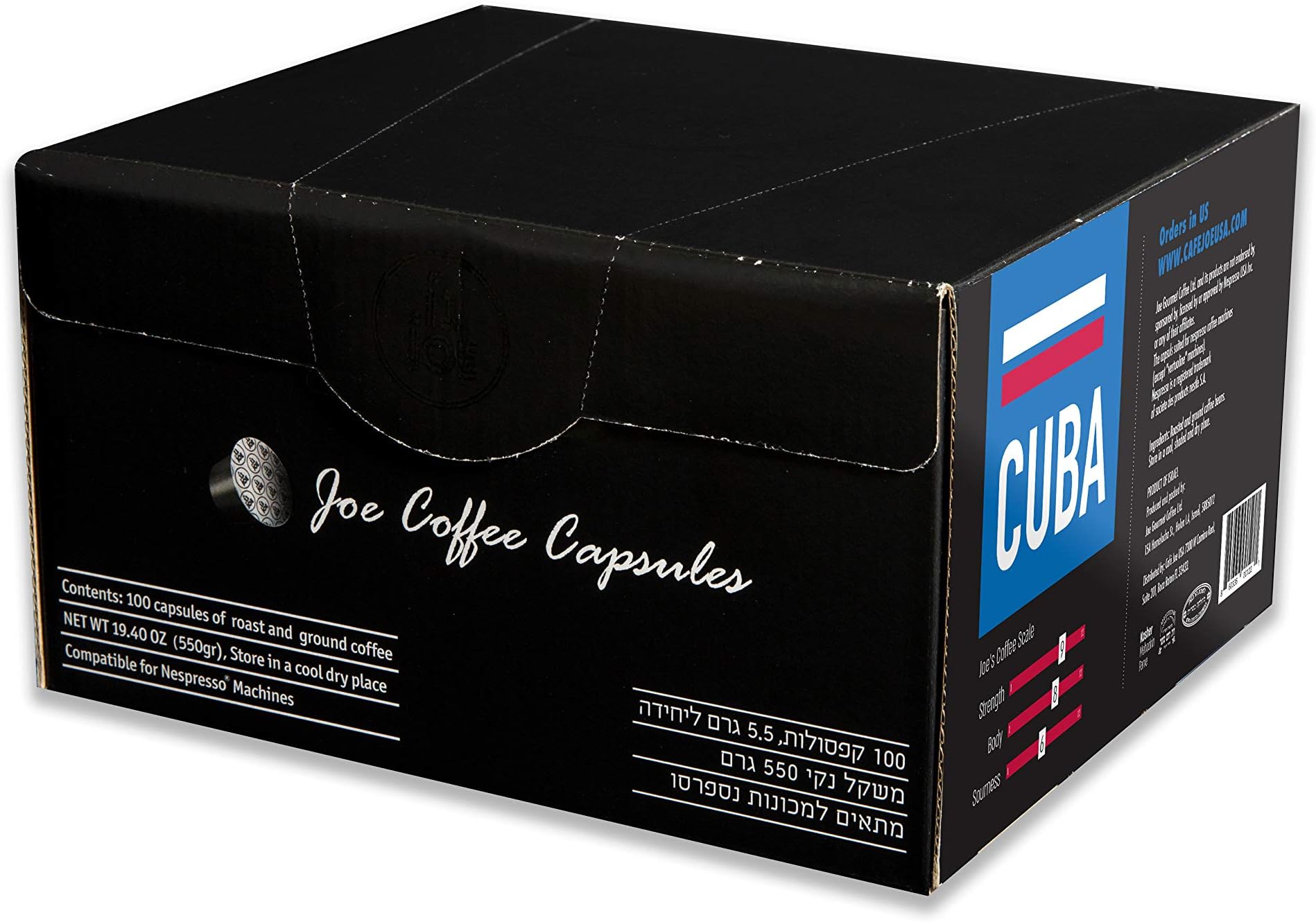 100 Espresso Capsules Nespresso Compatible Coffee, CUBA, - Espresso Pods for your Nespresso Machine - Cuban Grown Coffee, (100 Capsules)