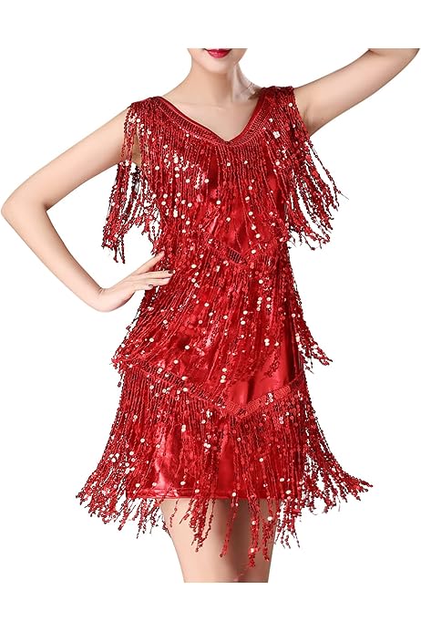 Lentejuelas Vestidos Amazon De Fiesta Amazon Disfraz Mujer Vestido