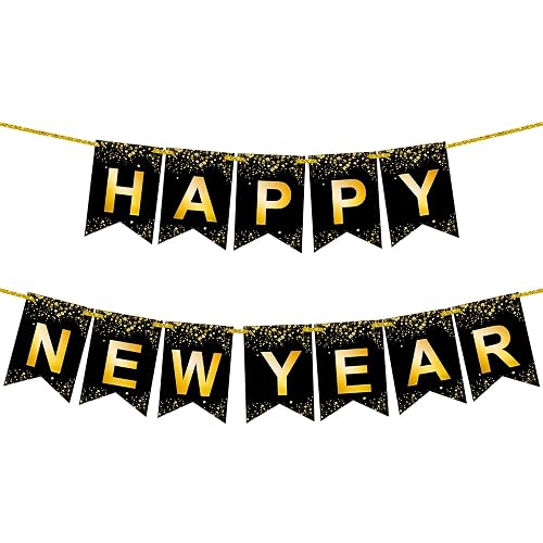 KatchOn, Gold Happy New Year Banner 2026 - Large 10 Feet, No DIY ...
