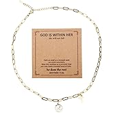 Mikovivi Mustard Seed Necklace, Stainless Steel Faith Necklace with Move Mountains and Cross Charm First Communion Gifts Inspirational Religious Jesus Christian Jewelry for Women