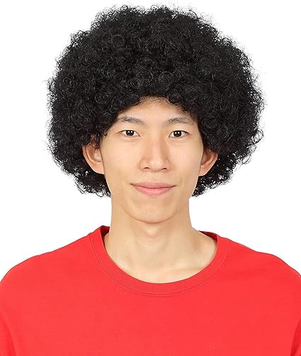 Amazon カラー ブラック 男女兼用 アフロ 面白い パンク パンクヘア ギャグ アニメ メンズ 男性用 レディース ブラック ブラウン ゴールド ホワイト レッド ピンク ブルー グリーン パープル レインボー かつら カツラ コスプレ コスチューム ハロウィン 仮装 文化
