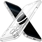 JETech Magnetic Slim Case for iPhone 17 Pro Max, Clear | Compatible with MagSafe, Camera Lens Protection, Ultra-Thin Lightweight Design, Clear Back, Minimalist Style