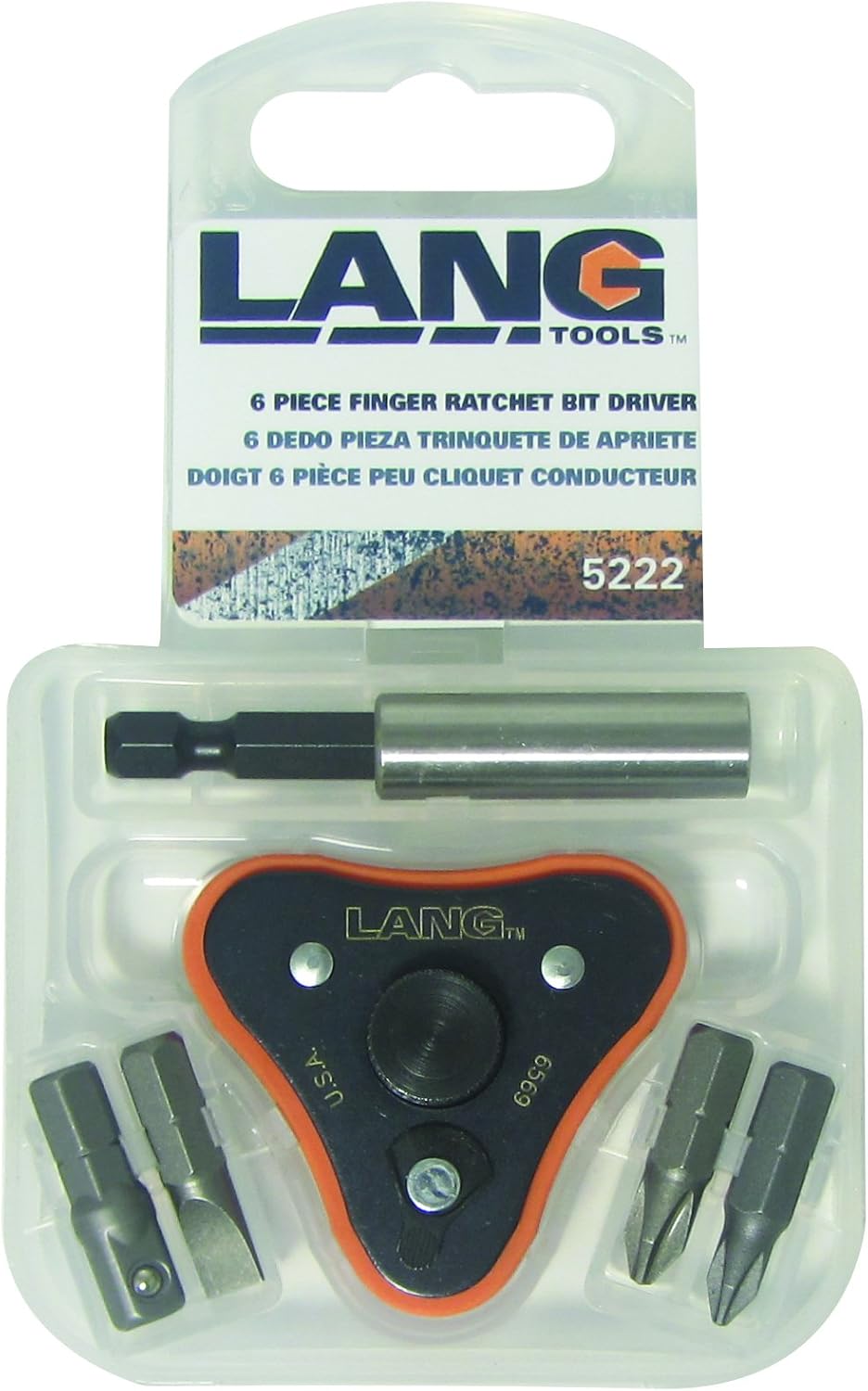 Lang Tools 5222 6-Piece Finger Ratchet Bit Driver: Automotive