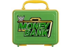 eKids WWE Money in The Bank Electronic Case for Kids, Money Box Includes Mechanical Lock and Sound Effects Featuring 11 WWE Superstars