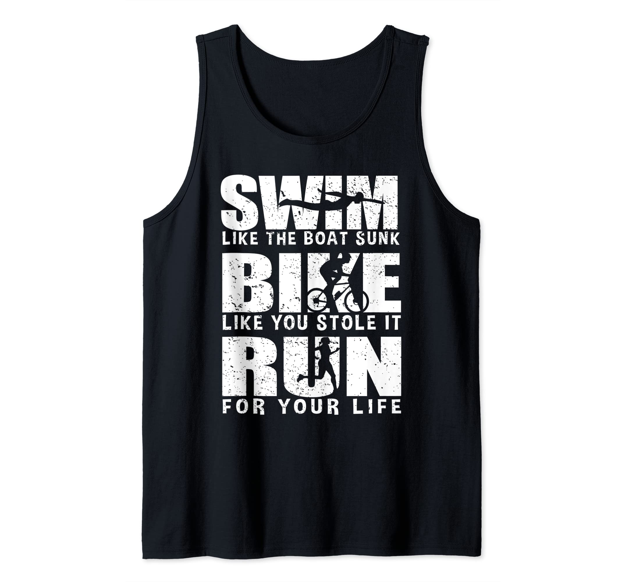 Triathlon - swim, bike, run Tank Top