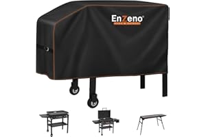 Enzeno Grill Cover for Blackstone 22”and 28”Single Shelf Griddle Cover，Griddle Accessories Grill Cover for Outdoor Grill Waterproof and Windproof 44x22x25inch Black
