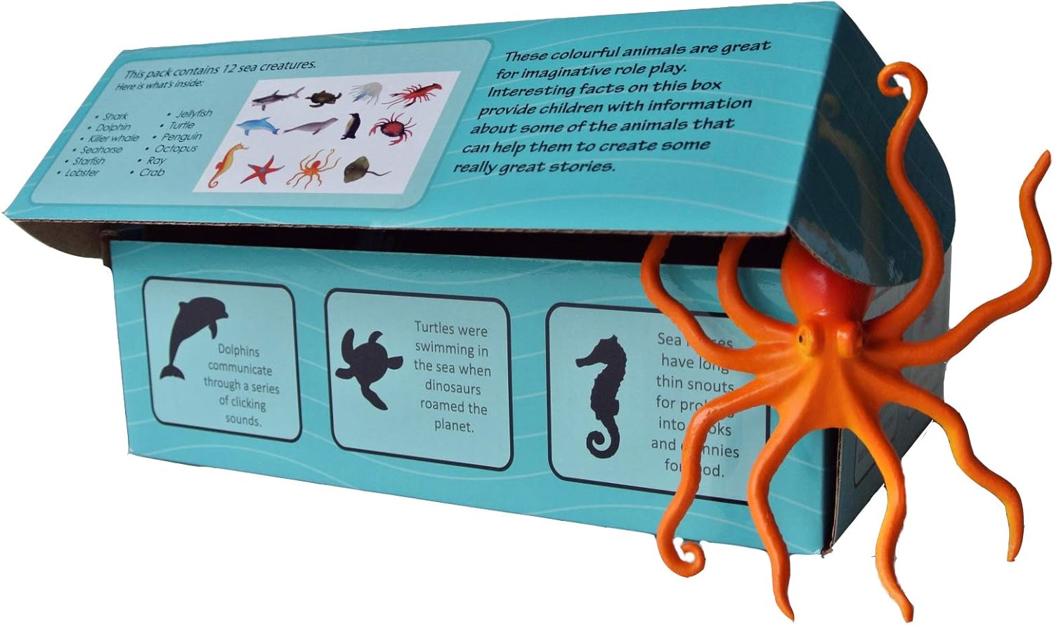 Lello and Monkey Sea Creature Toy Animal Figures - set of 12 boxed, (Age ranges) - Image 5