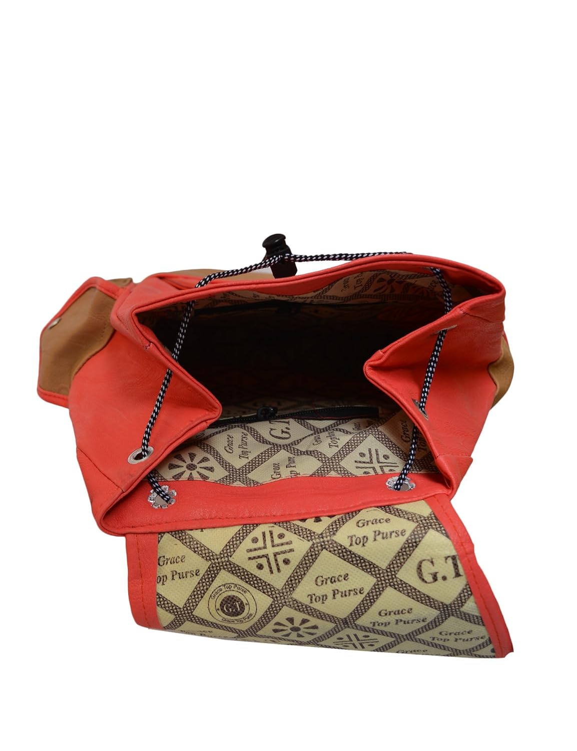 hbos traders girl's backpacks handbags (peach & mustard 123)