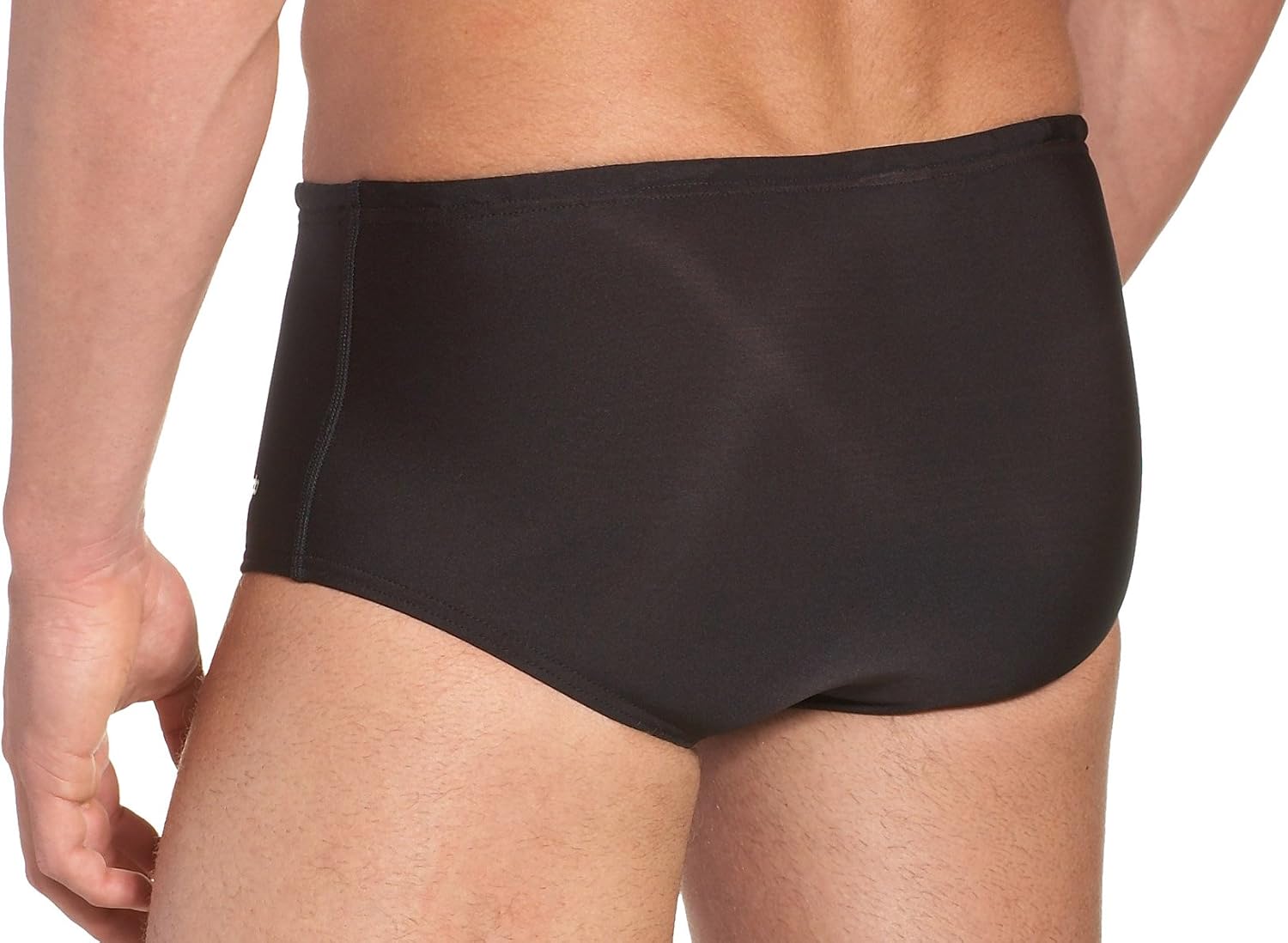 Speedo Men's Swimsuit Brief Powerflex Eco Dive Solid : Clothing