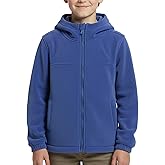Spring&Gege Boys Girls Hooded Polar Fleece Jacket Kids Full Zip Fleece Jacket With Hood