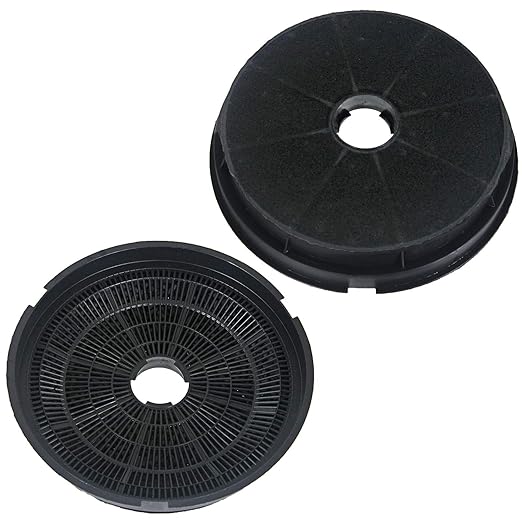 SPARES2GO Round Charcoal Vent Filter for Homeking Oven Cooker Hoods (Pack of 2) Amazon.co.uk