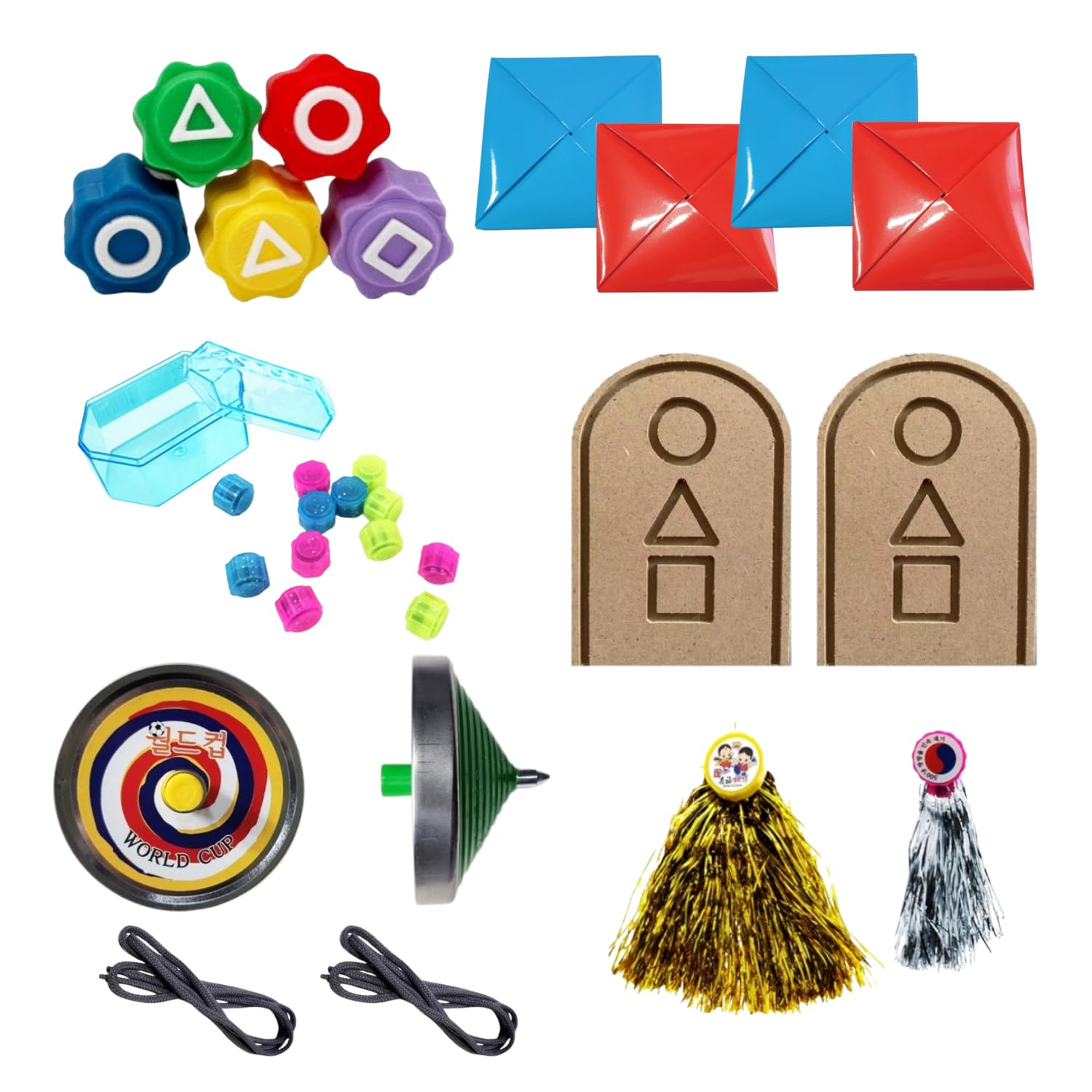 Korean Squid Traditional Play Game 5 Piece Set