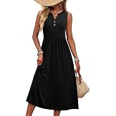 WIHOLL Women's Summer Dresses Maxi Dress Vacation Beach Sundresses 2026 with Pockets