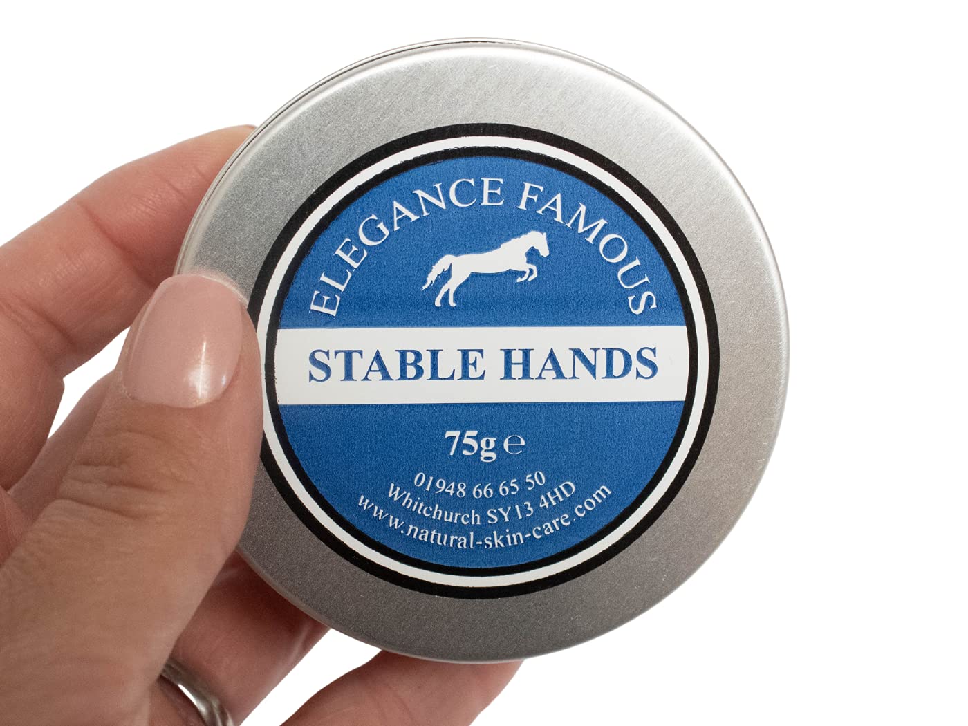 Stable Hands Horse Equestrian Nourishing Hand Cream 75g by Elegance Natural Skin Care Repair & Restore Dry Chapped Hands MULTI AWARD WINNING