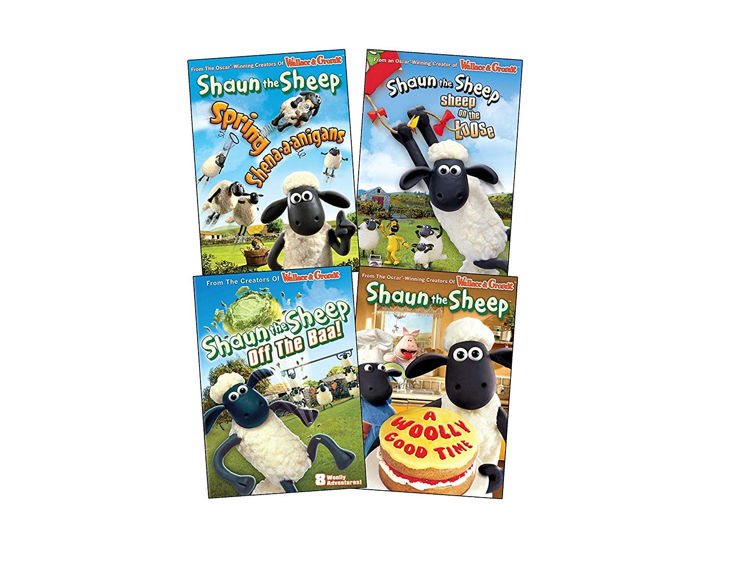 The Shaun the sheep collection #1 : Spring Shena-a-anigans / Sheep on the Loose / Off the Baa! / A Wollygood Time)
