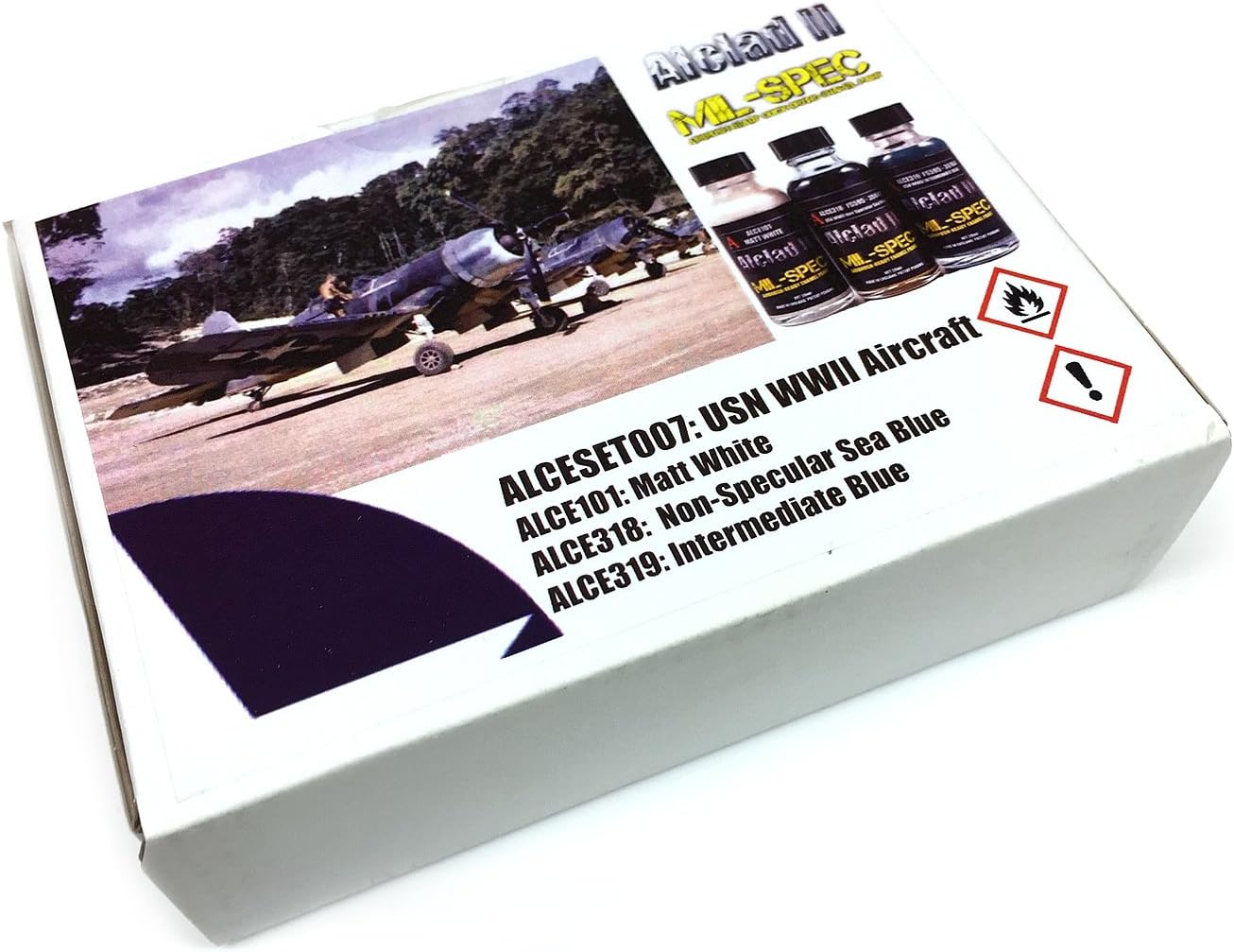 Alclad US Navy WW2 Aircraft Paint Set Mil-Spec Range Enamel Paint # ALCESET007