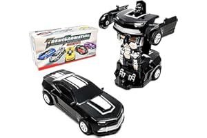 CYKT Transforming Toys Car - Robot Car Toy 2 in 1 Deformation Car- Friction Powered Car Truck Toys