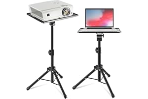 InnoGear 21" to 54" Height Adjustable Portable Projector Stand, Black Steel & Rubber, 30 lbs Load Capacity, Music Stand, Offi