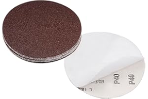 CoCud PSA Sanding Discs, 6 Inch Dia 40 Grits, Self Adhesive Sticky-Back Sandpaper - (Applications: for Woodworking Metal Fini