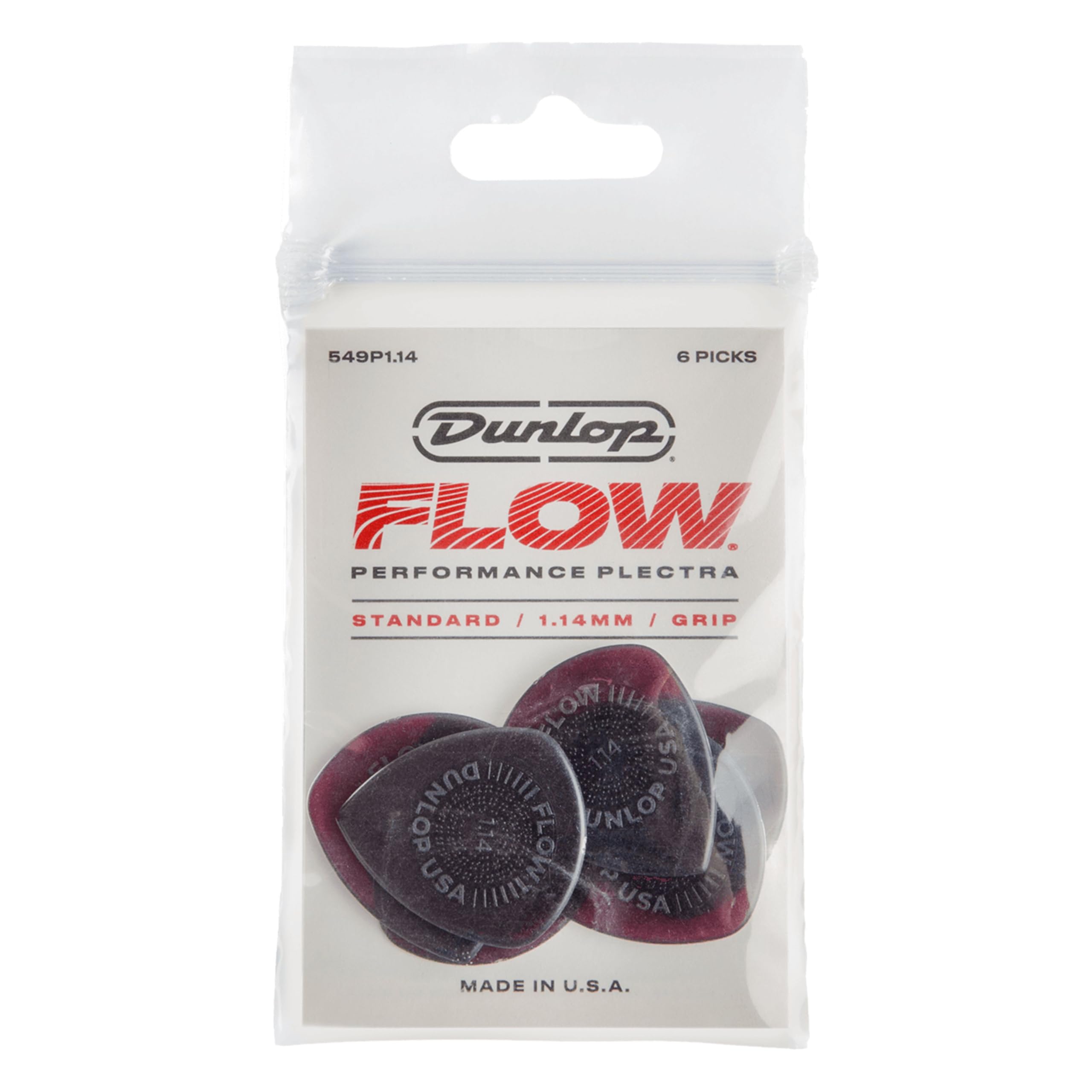 Dunlop Picks - Flow Standard 1.14mm - Pack 6