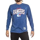 Calhoun NHL Surf & Skate Mens Acid Wash Long Sleeve Cotton Shirt