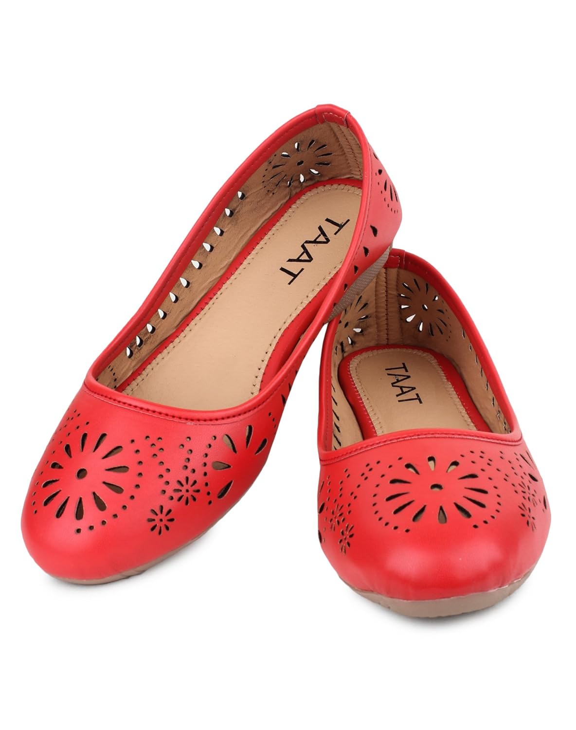 taat women's casual napa leather flat belly shoe